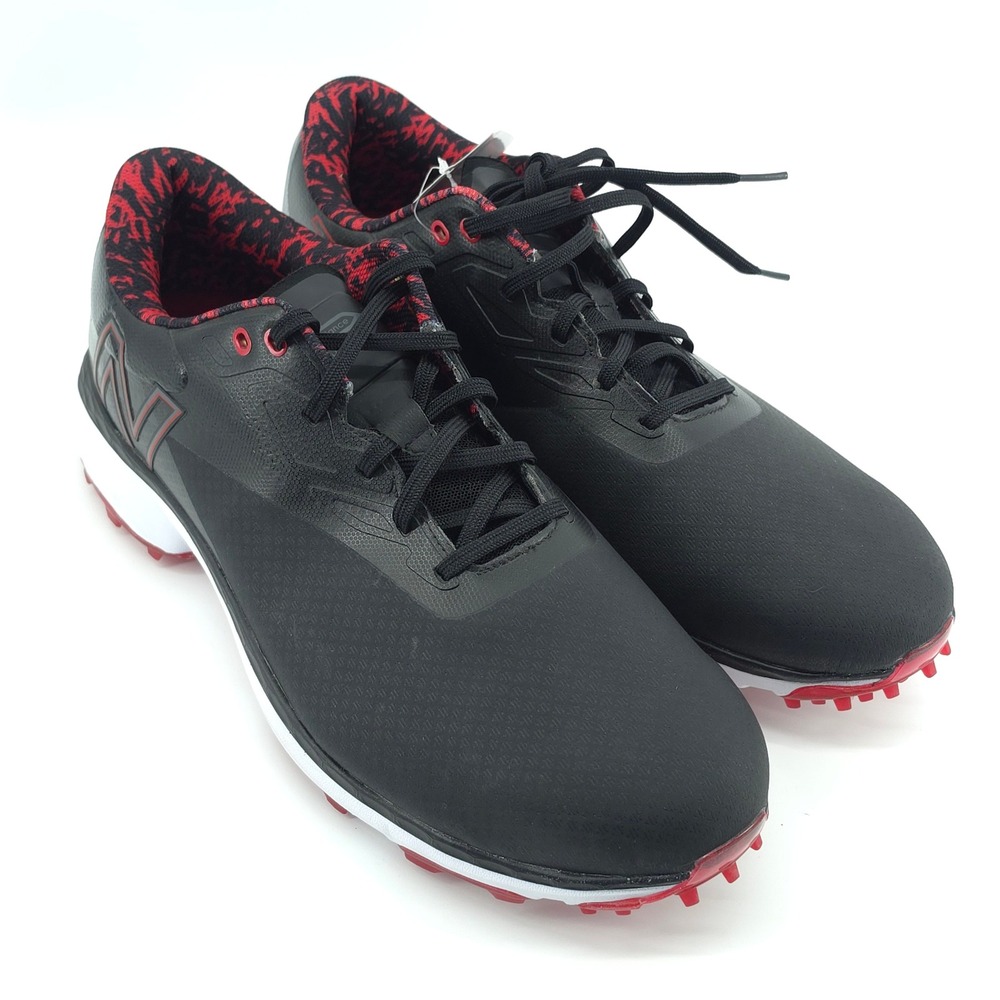 New Balance Fresh Foam X Defender Golf Shoes Mens 16 Black Red NBG5001BRD Cleats